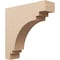 Ekena Millwork 9"W x 36"D x 36"H Thin Pescadero Rough Cedar Woodgrain TimberThane Corbel, Primed Tan CORUR09X36X36PECRCPR - alternate 1